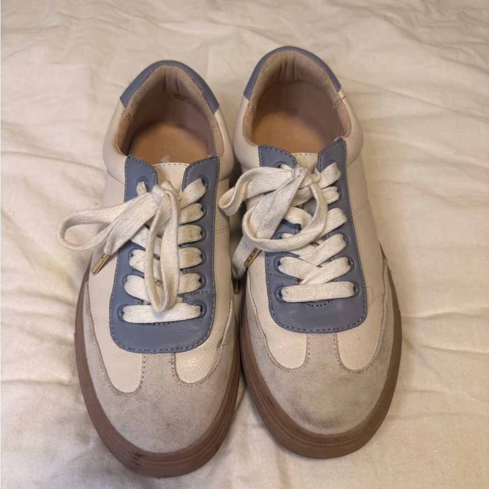 LOFT Cream and Blue Women's Sneakers